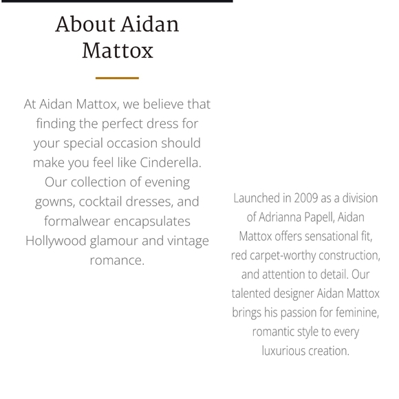 AIDAN MATTOX Stunning hi lo FORMAL halter dress - Picture 4 of 8